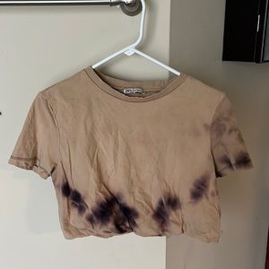 Cropped tye-dye top